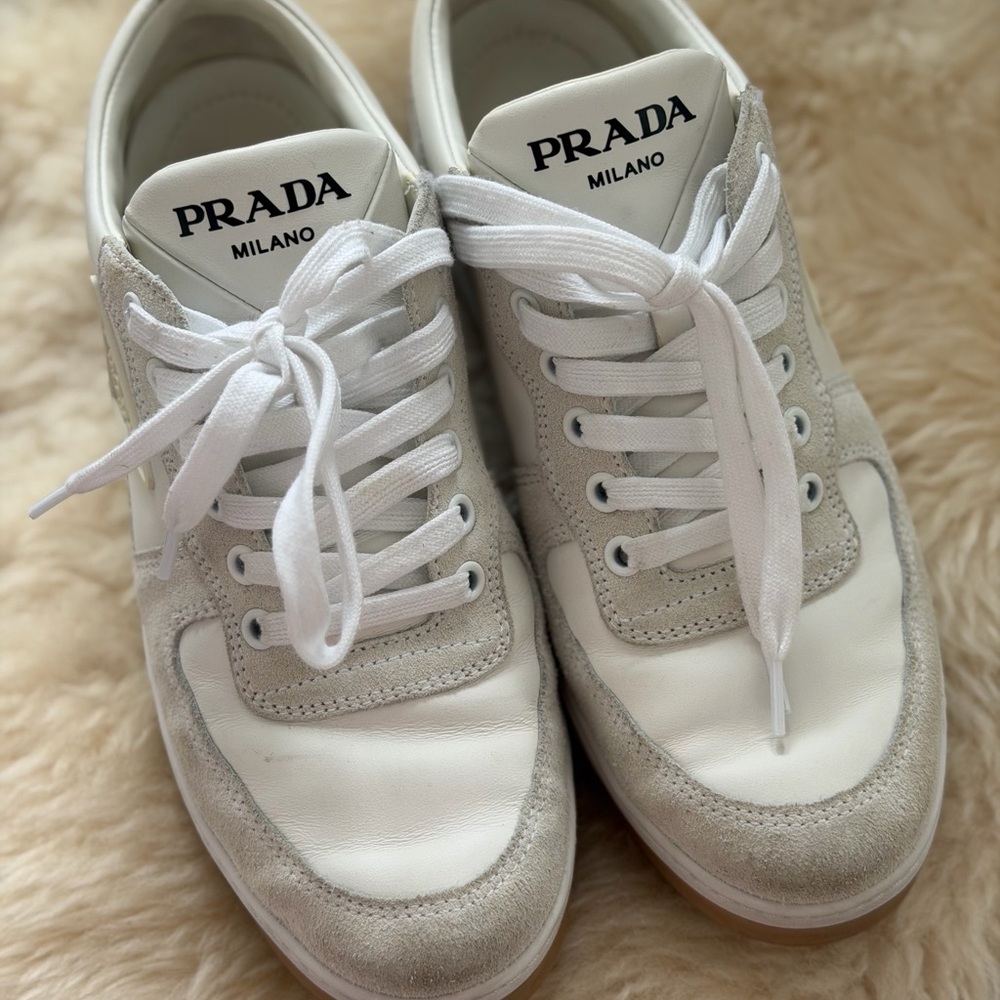 Prada leather sneakers (fits big) - Picture 5 of 11